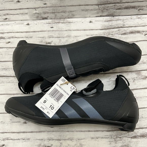 adidas Parley x The Road BOA Black Cycling Shoes Men's Size 9 GW6266 NEW - Picture 3 of 7